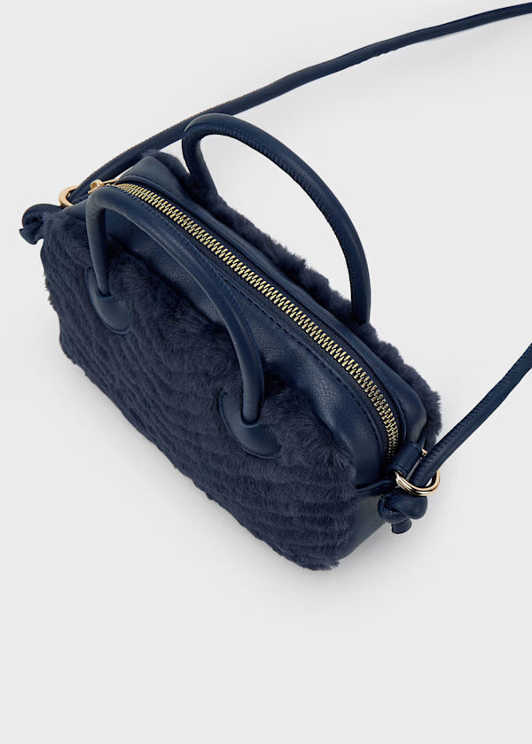 Mayoral Girls Faux Fur Handbag   10084-55   Marino