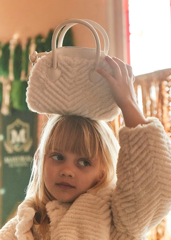 Mayoral Girls Faux Fur Handbag   10084-54   Arena