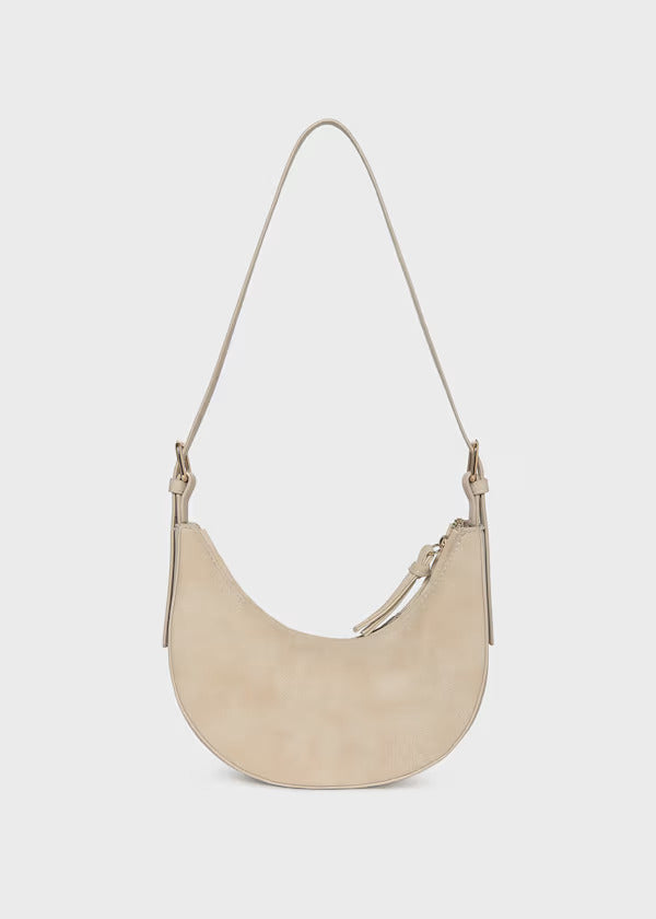 Mayoral Girls Faux Suede Crescent Purse   10338-55   Arena