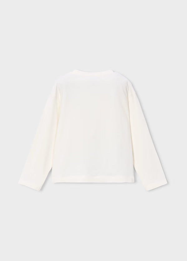 Mayoral Girls Long Sleeve Tee    4027-17   Crudo