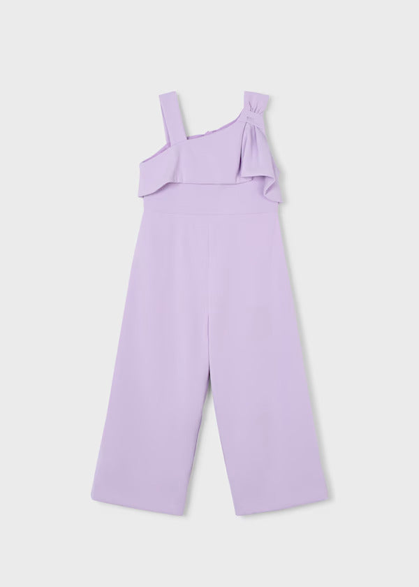 Mayoral Girls Fancy Jumpsuit With Bow Detail   3892-52   Malva