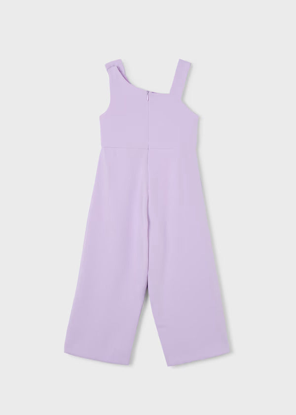 Mayoral Girls Fancy Jumpsuit With Bow Detail   3892-52   Malva