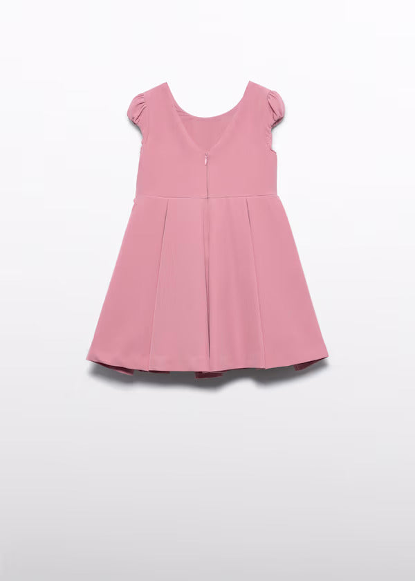 Abel & Lula Girls Dress With Floral Detail   5031-60    Orquidea