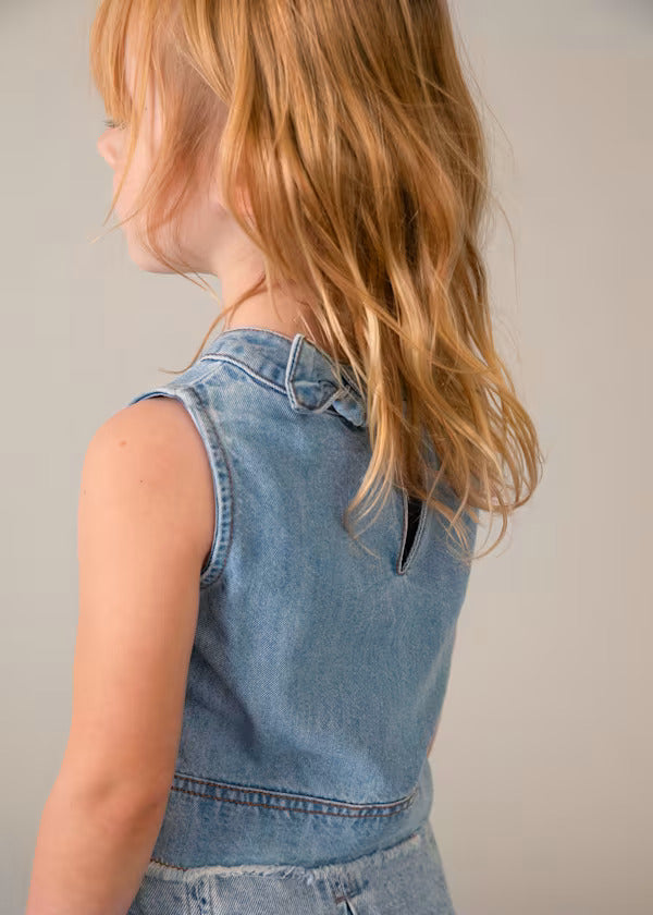 Mayoral Girls Denim Top   3030-54   Claro