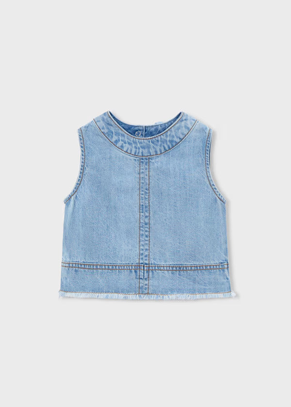 Mayoral Girls Denim Top   3030-54   Claro