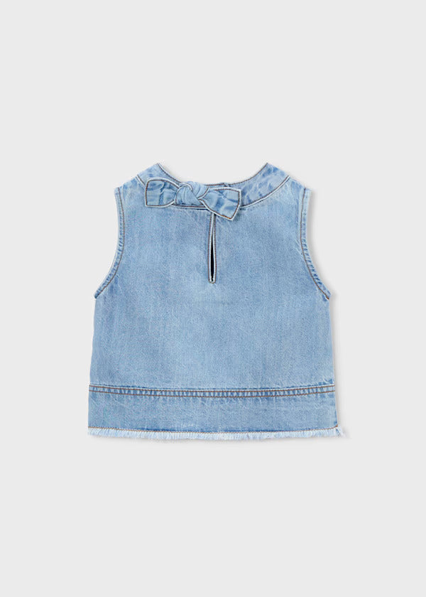 Mayoral Girls Denim Top   3030-54   Claro