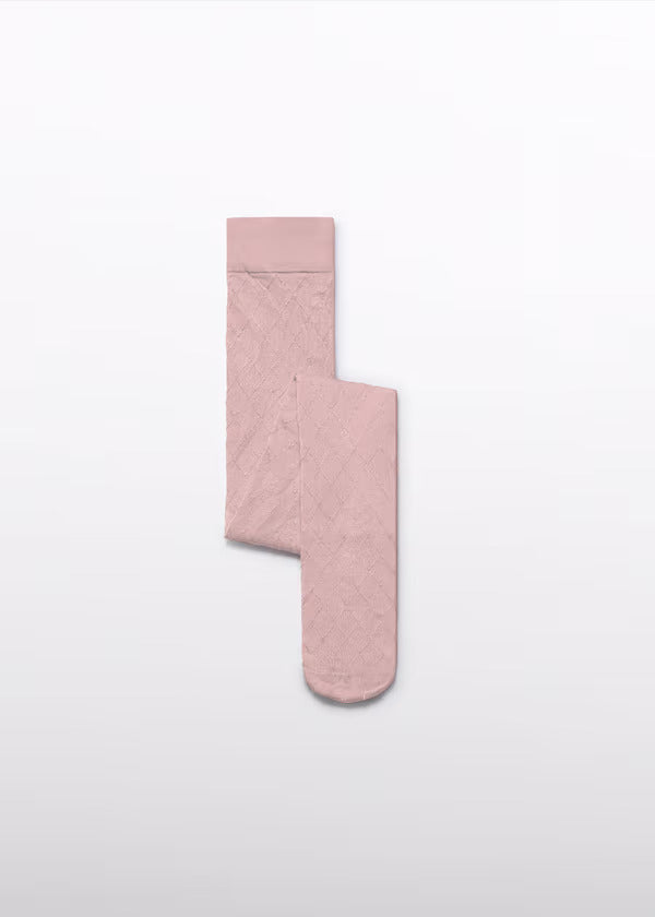 Abel & Lula Girls Jacquard Tights  5948-33 Petalo Diamond