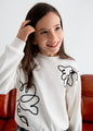 Abel & Lula Girls Cream Sweater    5822-3   Crema