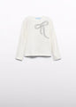 Abel & Lula Girls Long Sleeve Tee   5608-3   Crema