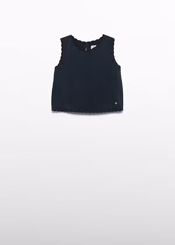 Abel & Lula Girls Fancy Tank    5177-93    Black