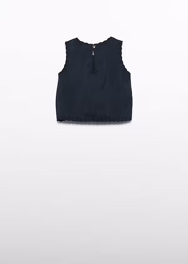 Abel & Lula Girls Fancy Tank    5177-93    Black