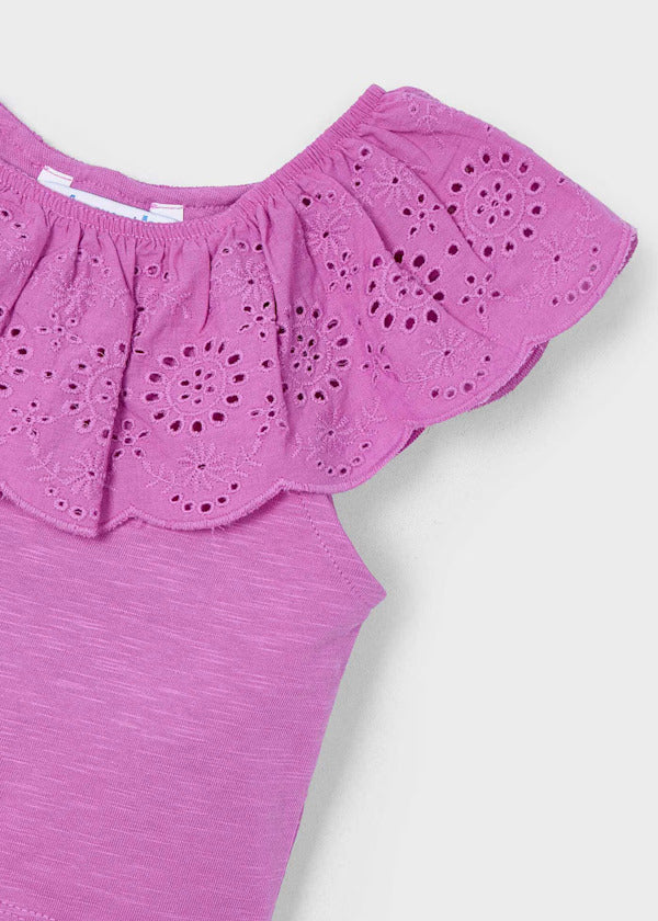 Mayoral Girls Sleeveless Tee   3012-16   Orquidea **