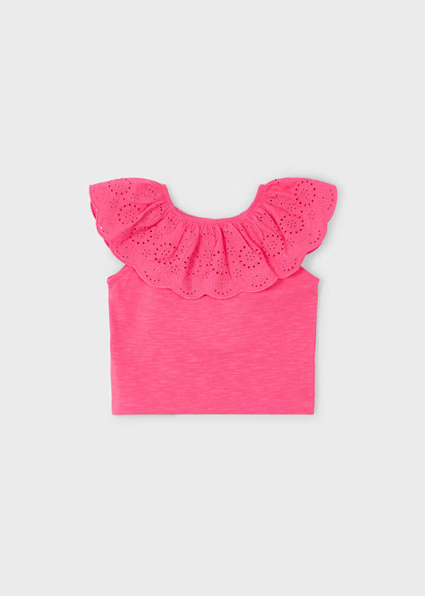 Mayoral Girls Sleeveless Tee   3012-19   Peonia **