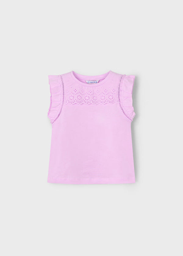 Mayoral Girls Sleeveless Tee  3020-95   Malva **