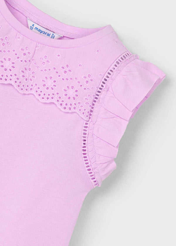 Mayoral Girls Sleeveless Tee  3020-95   Malva **