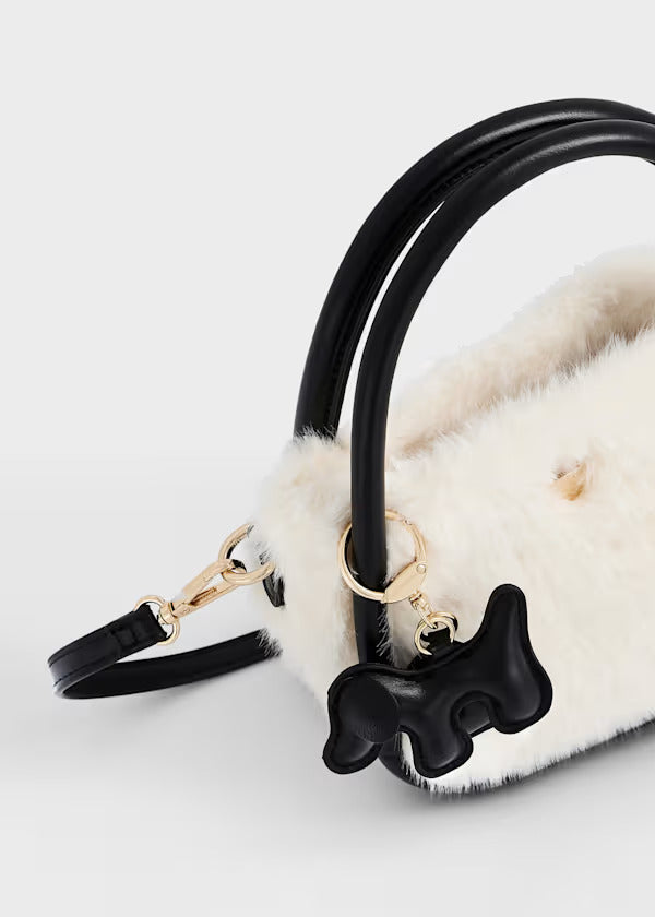 Mayoral Girls Faux Fur Purse   10320-17   Soja-Negro
