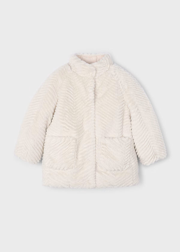 Mayoral Girls Faux Fur Coat   4441-54  Arena **