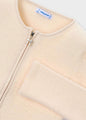 Mayoral Girls Faux Fur Knit Cardigan   4310-77   Almendra
