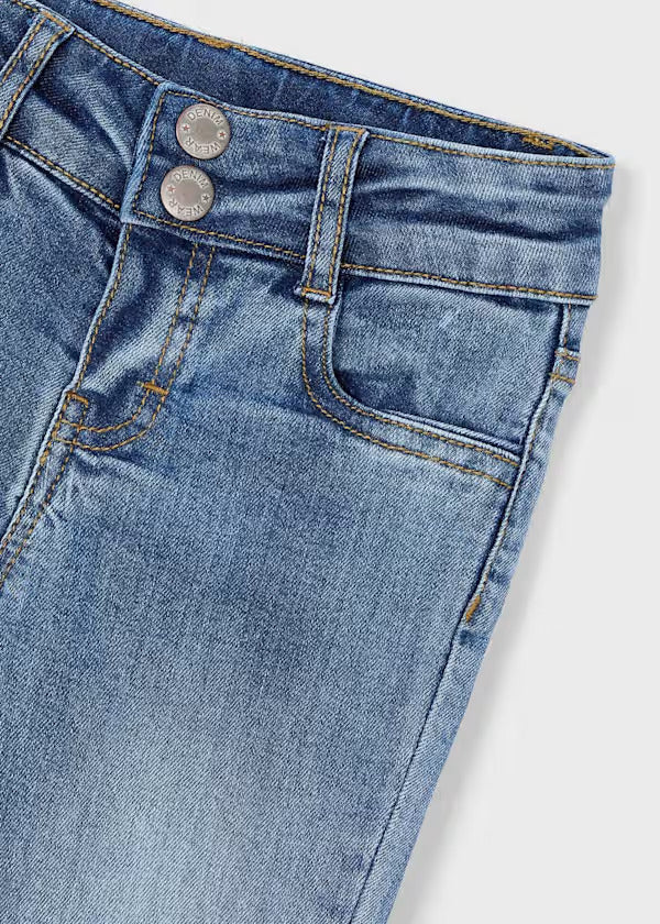 Mayoral Girls Denim Flare Pants    3586-26   Claro