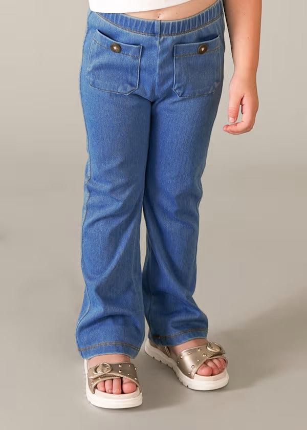 Mayoral Girls Flared Leggings With Pockets   3721-80   Medio