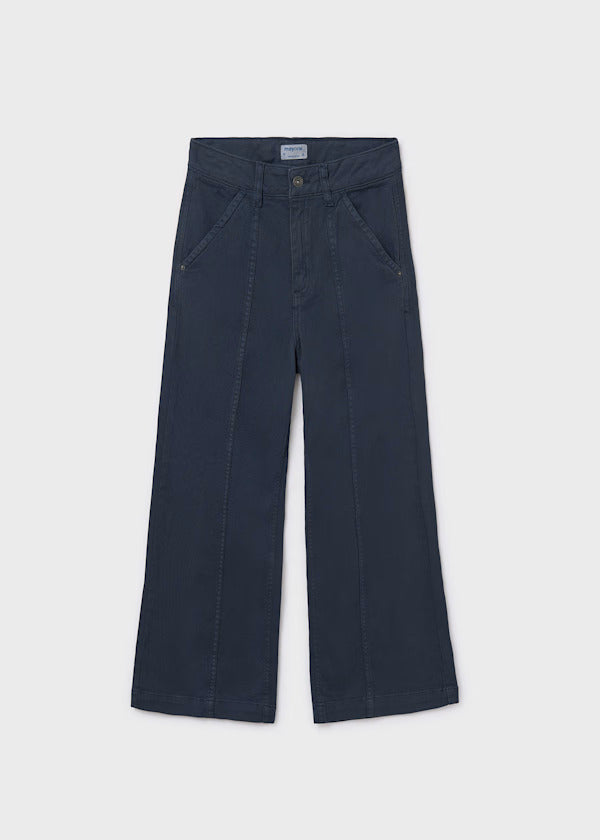 Mayoral Girls Twill Wide Leg Pant   7580-27   Petroleo **