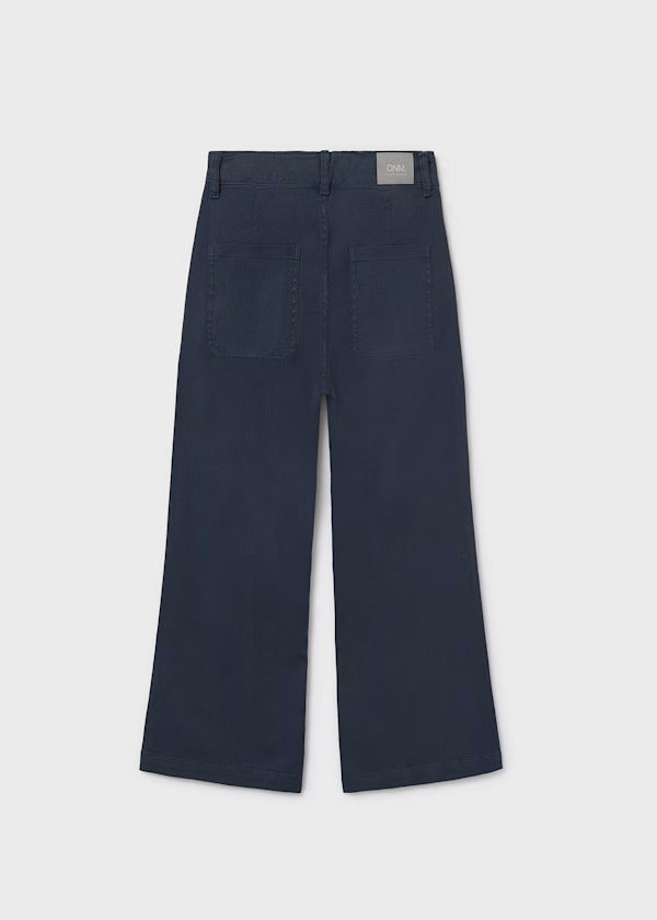 Mayoral Girls Twill Wide Leg Pant   7580-27   Petroleo **