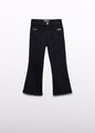 Abel & Lula Girls Flare Denim Trouser   5721-8   Black