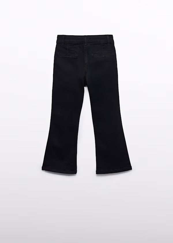 Abel & Lula Girls Flare Denim Trouser   5721-8   Black