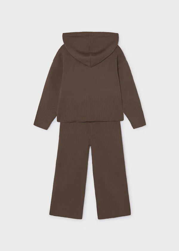 Mayoral Girls Knit Trouser Set   4529-91   Cafe