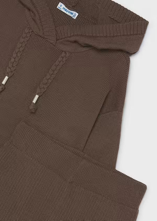 Mayoral Girls Knit Trouser Set   4529-91   Cafe