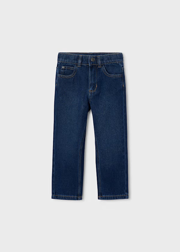 Mayoral Girls Bedazzled Denim Pant   4520-36   Oscuro