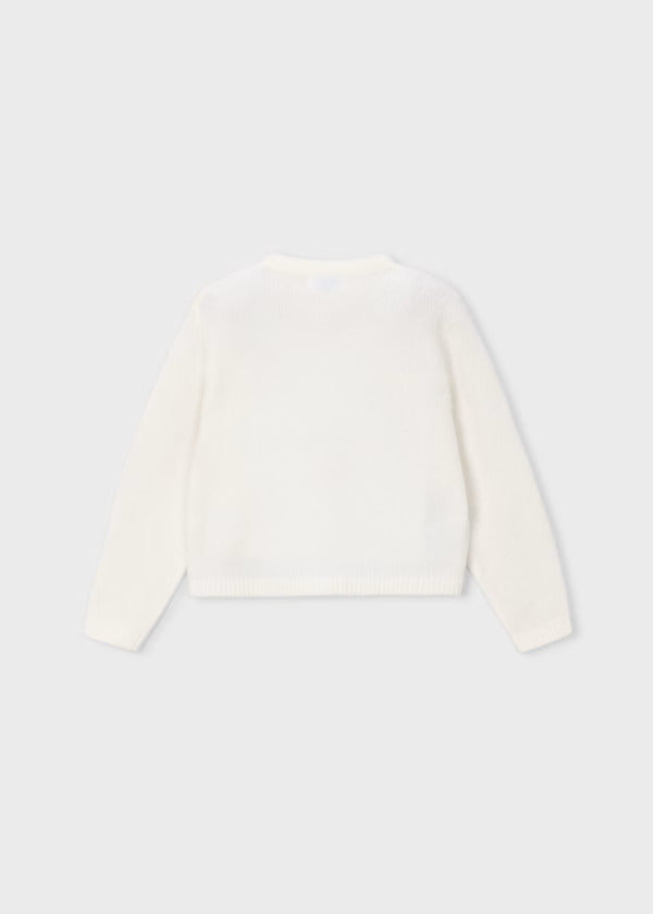 Mayoral Girls Knit Cardigan   4325-95   Crudo