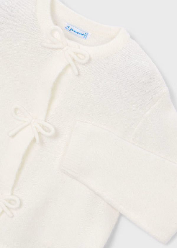 Mayoral Girls Knit Cardigan   4325-95   Crudo