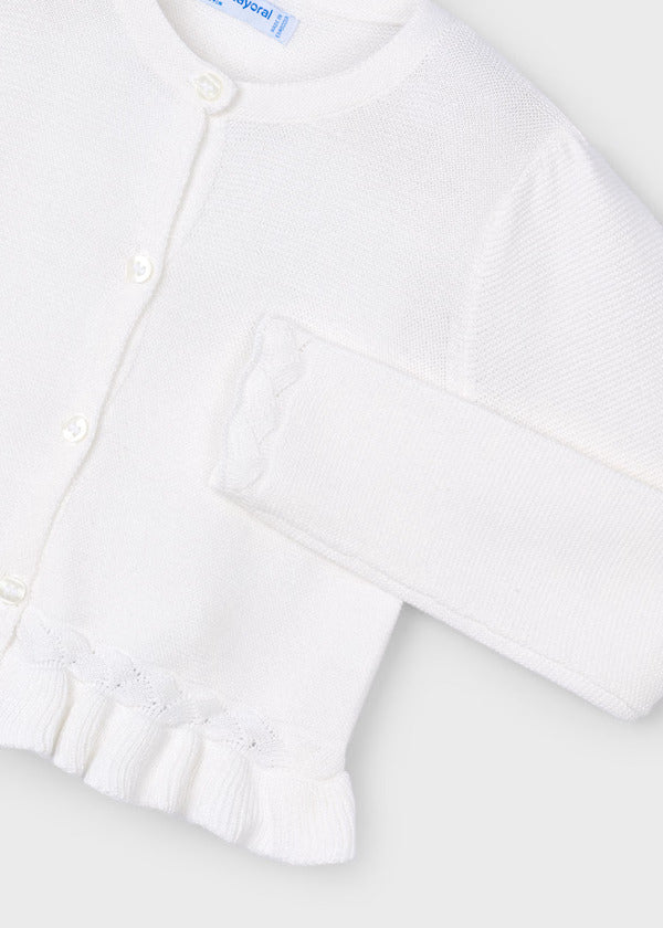 Mayoral Girls Fancy Cardigan    3374-86   Crudo
