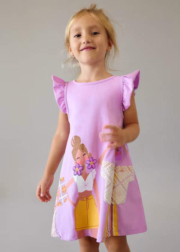Mayoral Girls Sun Dress   3934-86   Lilac