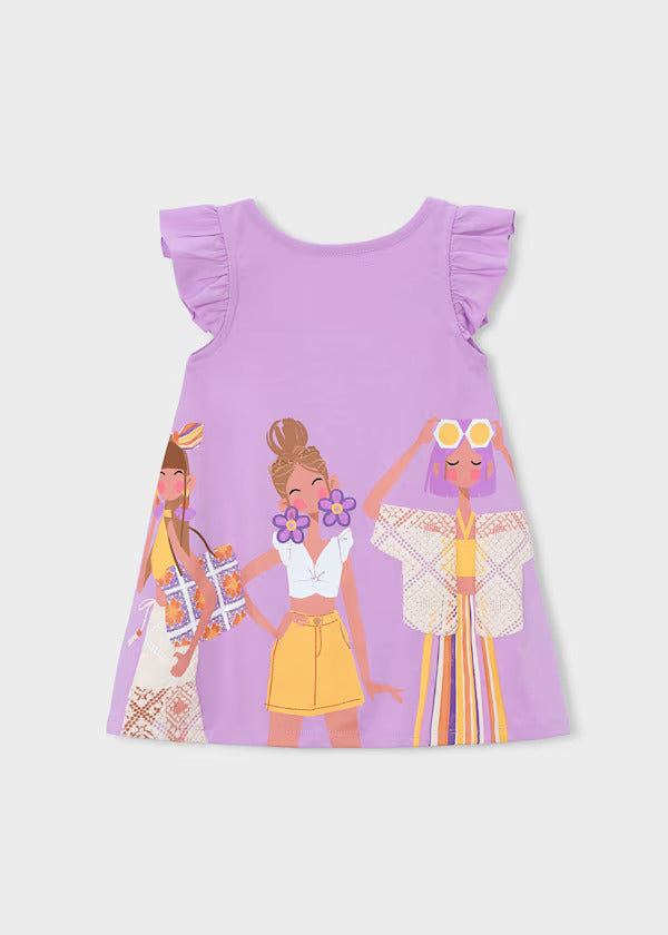 Mayoral Girls Sun Dress   3934-86   Lilac