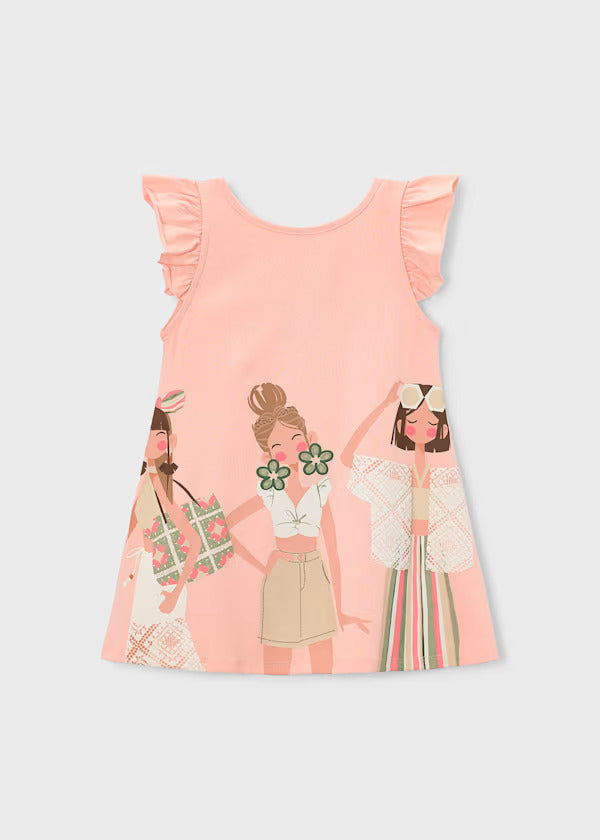 Mayoral Girls Dress   3934-88   Mandarina