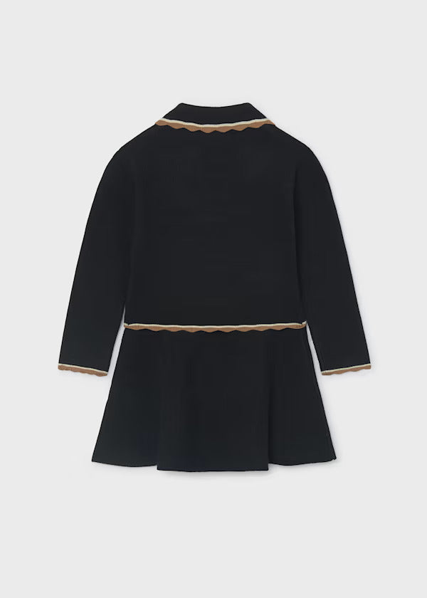 Mayoral Girls Sweater and Skirt Set   7944-57   Black