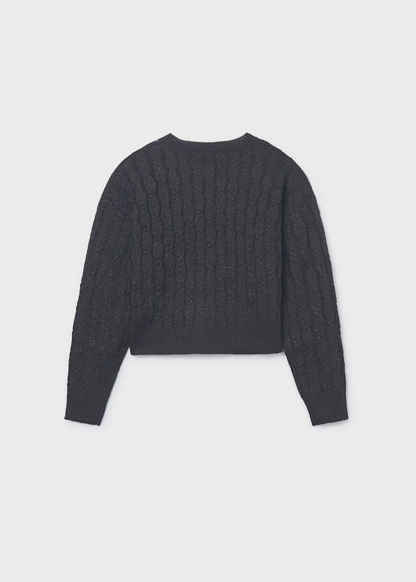 Mayoral Girls Knit Sweater   7309-36   Black **