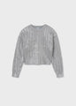 Mayoral Girls Knit Crewneck Sweater   7309-35   Plata Vig