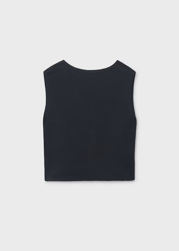 Mayoral Girls Knit Top     6020-31   Black
