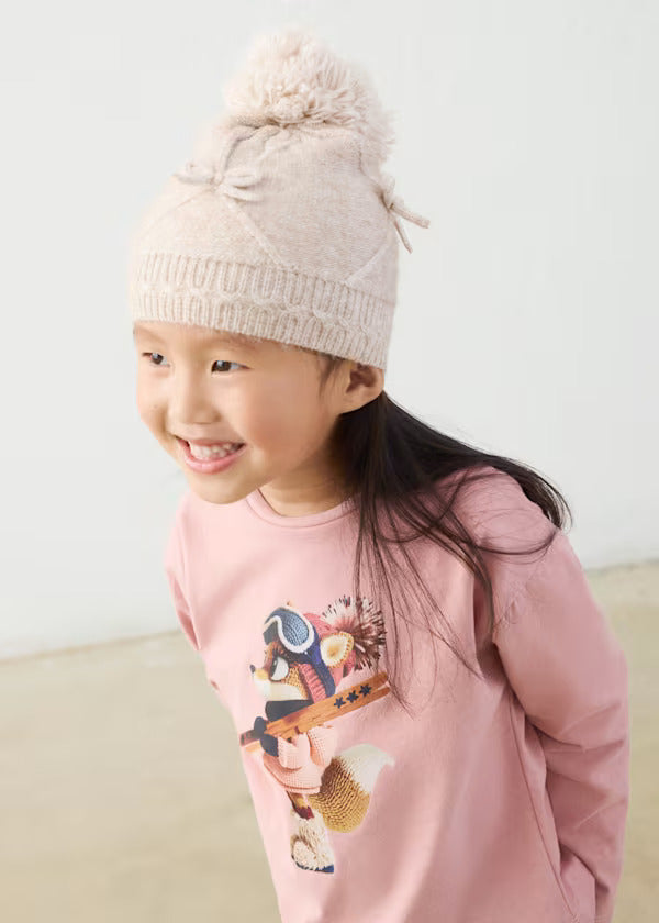 Mayoral Girls Long Sleeve Tee   4003-65   Pastel