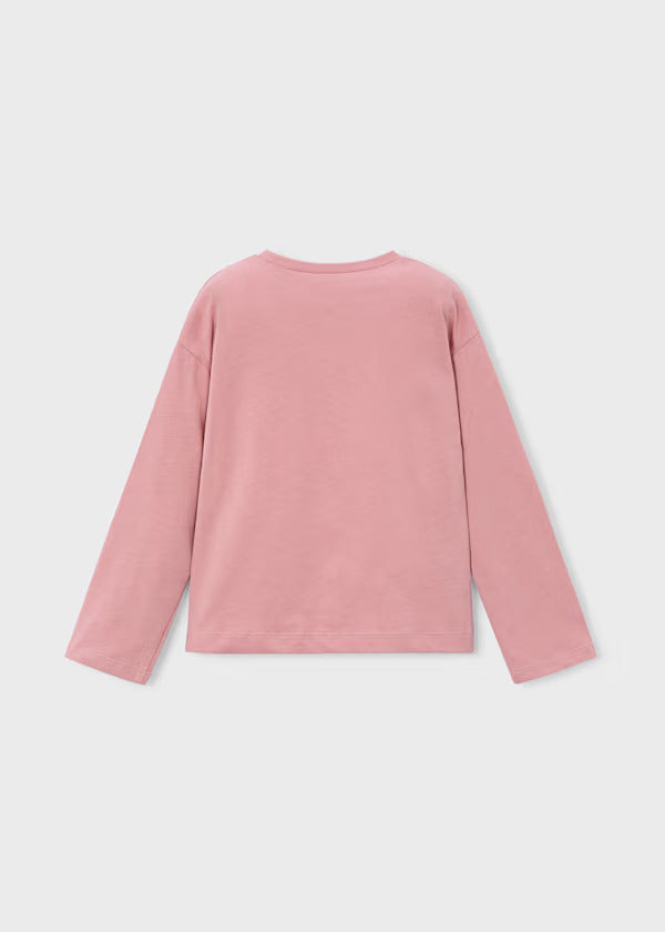 Mayoral Girls Long Sleeve Tee   4003-65   Pastel