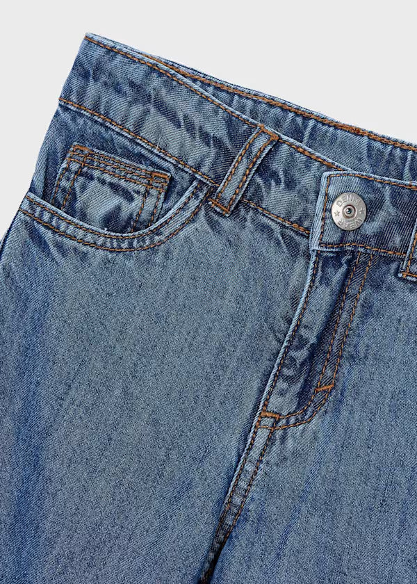 Mayoral Girls Denim Pants   3590-53   Oscuro