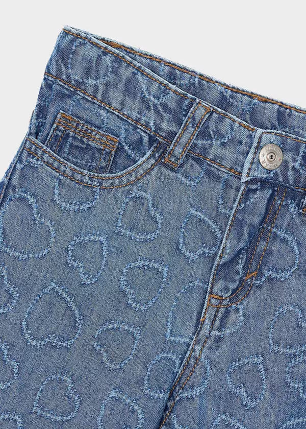 Mayoral Girls Denim Pants    3590-55   Corazon