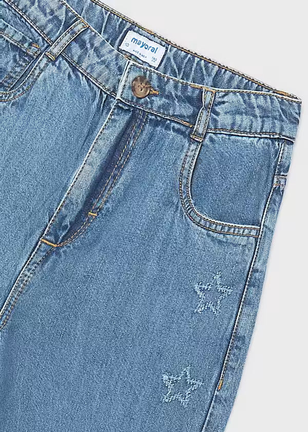 Mayoral Girls Denim Pants    6557-58   Medio