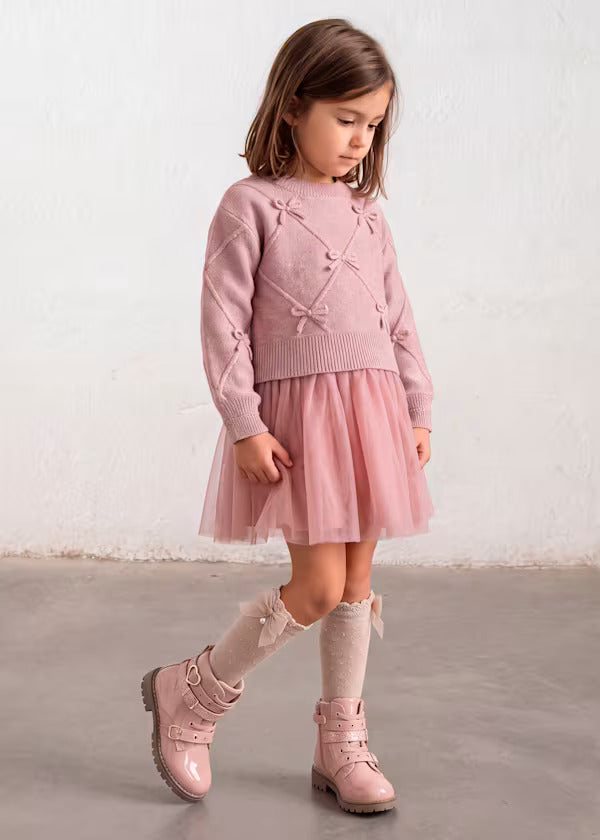 Mayoral Girls Dress    4927-39   Cuarzo Vig
