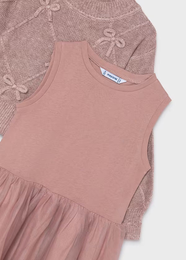 Mayoral Girls Dress    4927-39   Cuarzo Vig