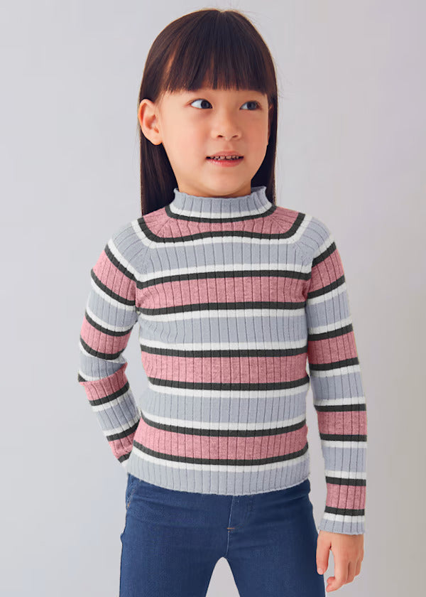 Mayoral Girls Ribbed Turtleneck   4001-43   Plata v-ma **