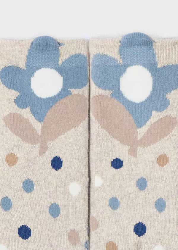 Mayoral Girls Non Slip Socks 10809-30  Celeste